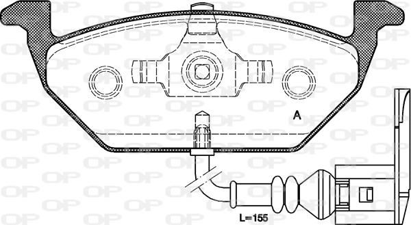 Open Parts BPA0633.21 - Bremsbelagsatz, Scheibenbremse alexcarstop-ersatzteile.com