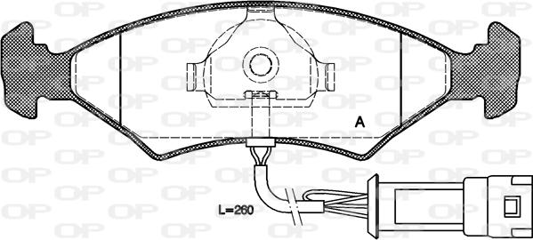 Open Parts BPA0119.32 - Bremsbelagsatz, Scheibenbremse alexcarstop-ersatzteile.com