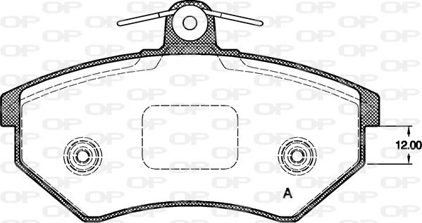 Open Parts BPA0134.50 - Bremsbelagsatz, Scheibenbremse alexcarstop-ersatzteile.com