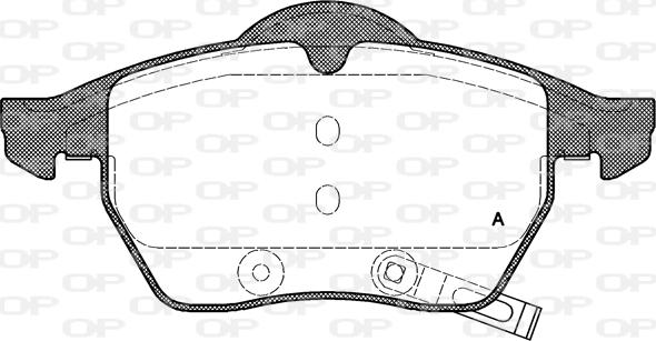 Open Parts BPA0390.32 - Bremsbelagsatz, Scheibenbremse alexcarstop-ersatzteile.com