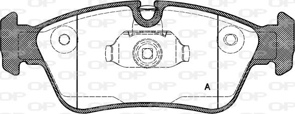 Open Parts BPA0384.40 - Bremsbelagsatz, Scheibenbremse alexcarstop-ersatzteile.com