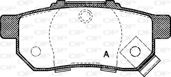 Open Parts BPA0233.52 - Bremsbelagsatz, Scheibenbremse alexcarstop-ersatzteile.com