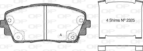 Open Parts BPA1481.02 - Bremsbelagsatz, Scheibenbremse alexcarstop-ersatzteile.com