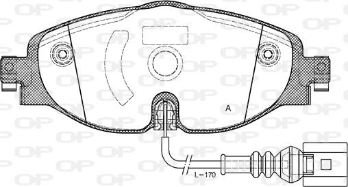 Valeo 604080 - Bremsbelagsatz, Scheibenbremse alexcarstop-ersatzteile.com