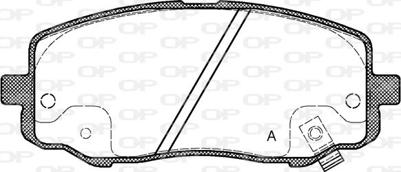 Open Parts BPA1133.12 - Bremsbelagsatz, Scheibenbremse alexcarstop-ersatzteile.com