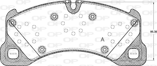 Open Parts BPA1345.00 - Bremsbelagsatz, Scheibenbremse alexcarstop-ersatzteile.com