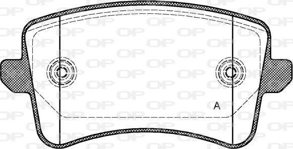 Open Parts BPA1343.00 - Bremsbelagsatz, Scheibenbremse alexcarstop-ersatzteile.com