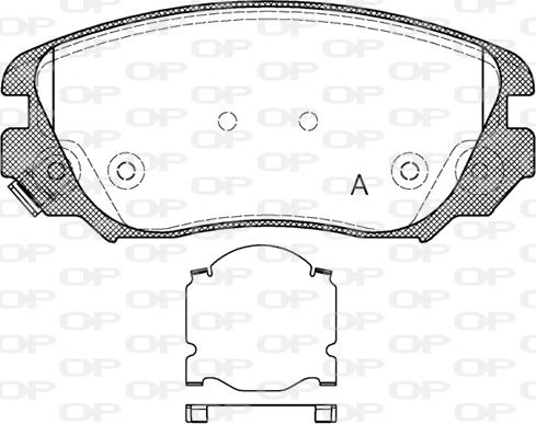 Open Parts BPA1385.02 - Bremsbelagsatz, Scheibenbremse alexcarstop-ersatzteile.com