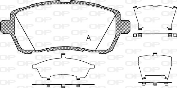 Open Parts BPA1281.10 - Bremsbelagsatz, Scheibenbremse alexcarstop-ersatzteile.com