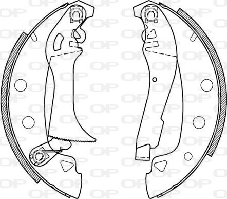 Open Parts BSA2002.00 - Bremsbackensatz alexcarstop-ersatzteile.com