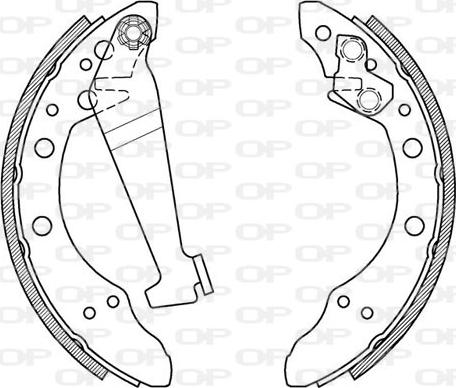 Open Parts BSA2014.00 - Bremsbackensatz alexcarstop-ersatzteile.com