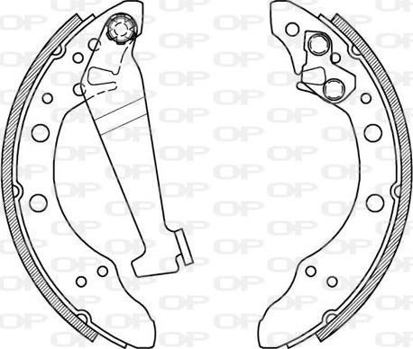 Open Parts BSA2015.00 - Bremsbackensatz alexcarstop-ersatzteile.com