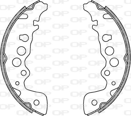 Open Parts BSA2017.00 - Bremsbackensatz alexcarstop-ersatzteile.com