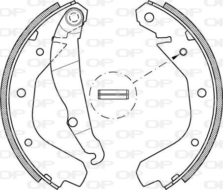 Open Parts BSA2034.00 - Bremsbackensatz alexcarstop-ersatzteile.com