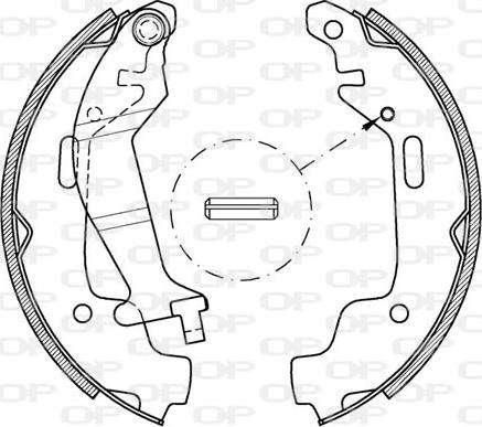 Open Parts BSA2074.00 - Bremsbackensatz alexcarstop-ersatzteile.com