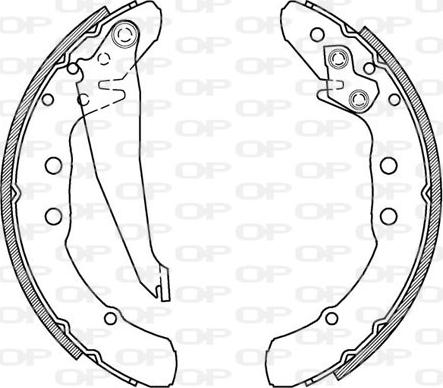 Open Parts BSA2150.00 - Bremsbackensatz alexcarstop-ersatzteile.com