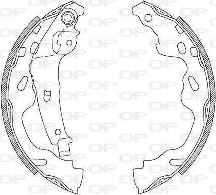 Open Parts BSA2104.00 - Bremsbackensatz alexcarstop-ersatzteile.com