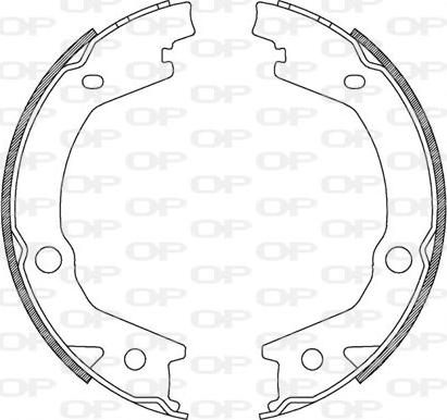 Open Parts BSA2182.00 - Bremsbackensatz alexcarstop-ersatzteile.com