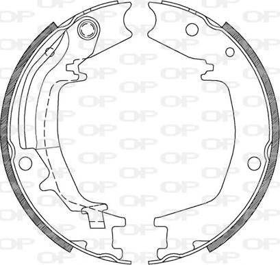 Open Parts BSA2128.00 - Bremsbackensatz alexcarstop-ersatzteile.com