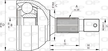 Open Parts CVJ5695.10 - Gelenksatz, Antriebswelle alexcarstop-ersatzteile.com