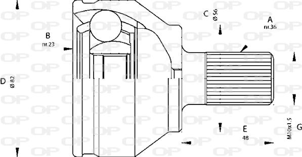 Open Parts CVJ5669.10 - Gelenksatz, Antriebswelle alexcarstop-ersatzteile.com