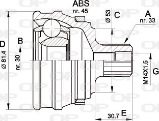 Open Parts CVJ5120.10 - Gelenksatz, Antriebswelle alexcarstop-ersatzteile.com