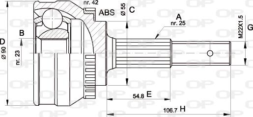 Open Parts CVJ5269.10 - Gelenksatz, Antriebswelle alexcarstop-ersatzteile.com