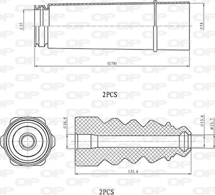 Open Parts DCK5053.04 - Staubschutzsatz, Stoßdämpfer alexcarstop-ersatzteile.com