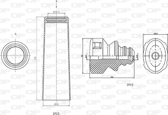 Open Parts DCK5002.04 - Staubschutzsatz, Stoßdämpfer alexcarstop-ersatzteile.com