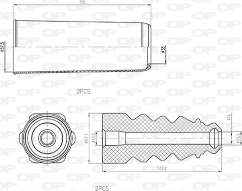 Open Parts DCK5019.04 - Staubschutzsatz, Stoßdämpfer alexcarstop-ersatzteile.com