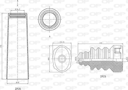 Open Parts DCK5014.04 - Staubschutzsatz, Stoßdämpfer alexcarstop-ersatzteile.com