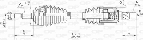 Open Parts DRS6478.00 - Antriebswelle alexcarstop-ersatzteile.com