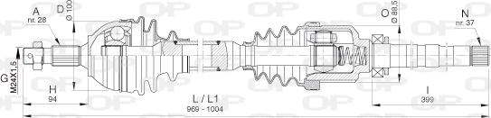 Open Parts DRS6398.00 - Antriebswelle alexcarstop-ersatzteile.com