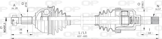 Open Parts DRS6388.00 - Antriebswelle alexcarstop-ersatzteile.com