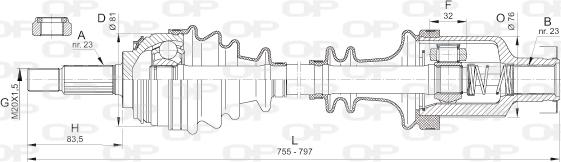 Open Parts DRS6382.00 - Antriebswelle alexcarstop-ersatzteile.com