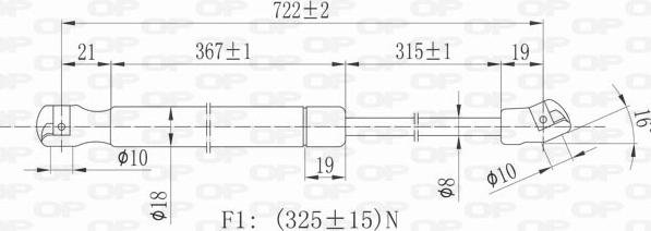 Open Parts GSR6064.00 - Gasfeder, Motorhaube alexcarstop-ersatzteile.com