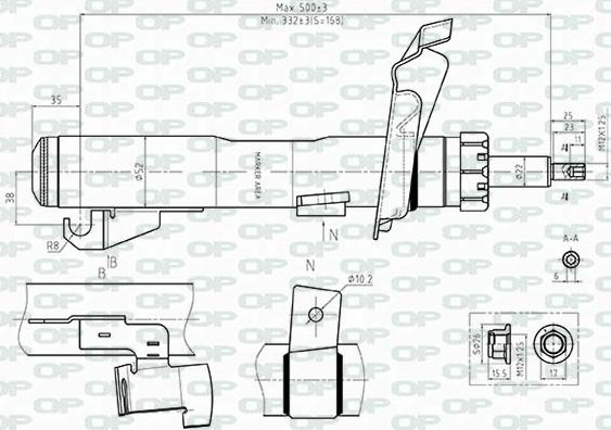 Open Parts SAB8512.31 - Stoßdämpfer alexcarstop-ersatzteile.com