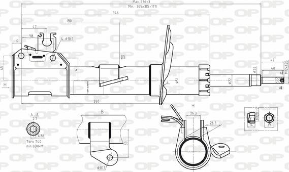 Open Parts SAB8052.31 - Stoßdämpfer alexcarstop-ersatzteile.com