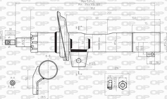 Open Parts SAB8030.31 - Stoßdämpfer alexcarstop-ersatzteile.com