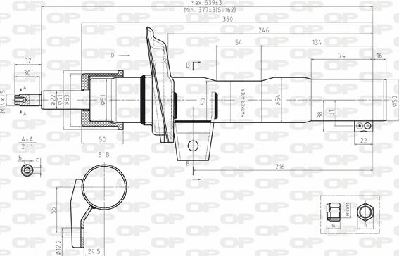 Open Parts SAB8182.31 - Stoßdämpfer alexcarstop-ersatzteile.com