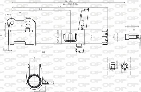 Open Parts SAB8123.31 - Stoßdämpfer alexcarstop-ersatzteile.com