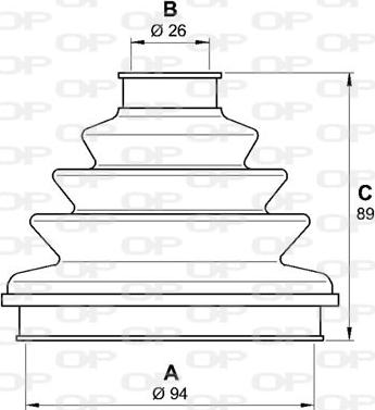 Open Parts SJK7085.00 - Faltenbalg, Antriebswelle alexcarstop-ersatzteile.com