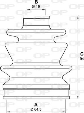 Open Parts SJK7032.00 - Faltenbalg, Antriebswelle alexcarstop-ersatzteile.com