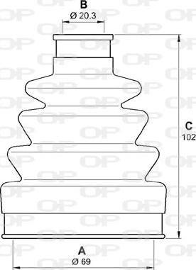 Open Parts SJK7078.00 - Faltenbalg, Antriebswelle alexcarstop-ersatzteile.com