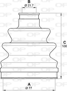 Open Parts SJK7133.00 - Faltenbalg, Antriebswelle alexcarstop-ersatzteile.com