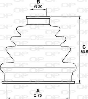 Open Parts SJK7210.00 - Faltenbalg, Antriebswelle alexcarstop-ersatzteile.com