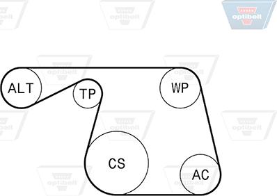 Optibelt 6 PK 1310KT1 - Keilrippenriemensatz alexcarstop-ersatzteile.com
