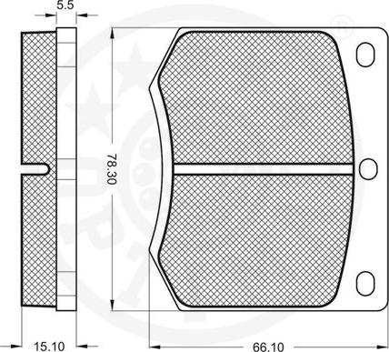 Optimal 9109 - Bremsbelagsatz, Scheibenbremse alexcarstop-ersatzteile.com