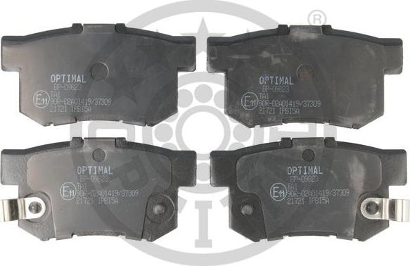 Optimal 9823 - Bremsbelagsatz, Scheibenbremse alexcarstop-ersatzteile.com