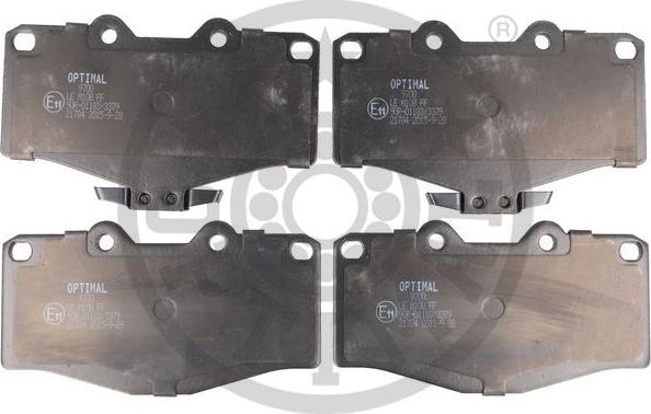 Optimal 9700 - Bremsbelagsatz, Scheibenbremse alexcarstop-ersatzteile.com